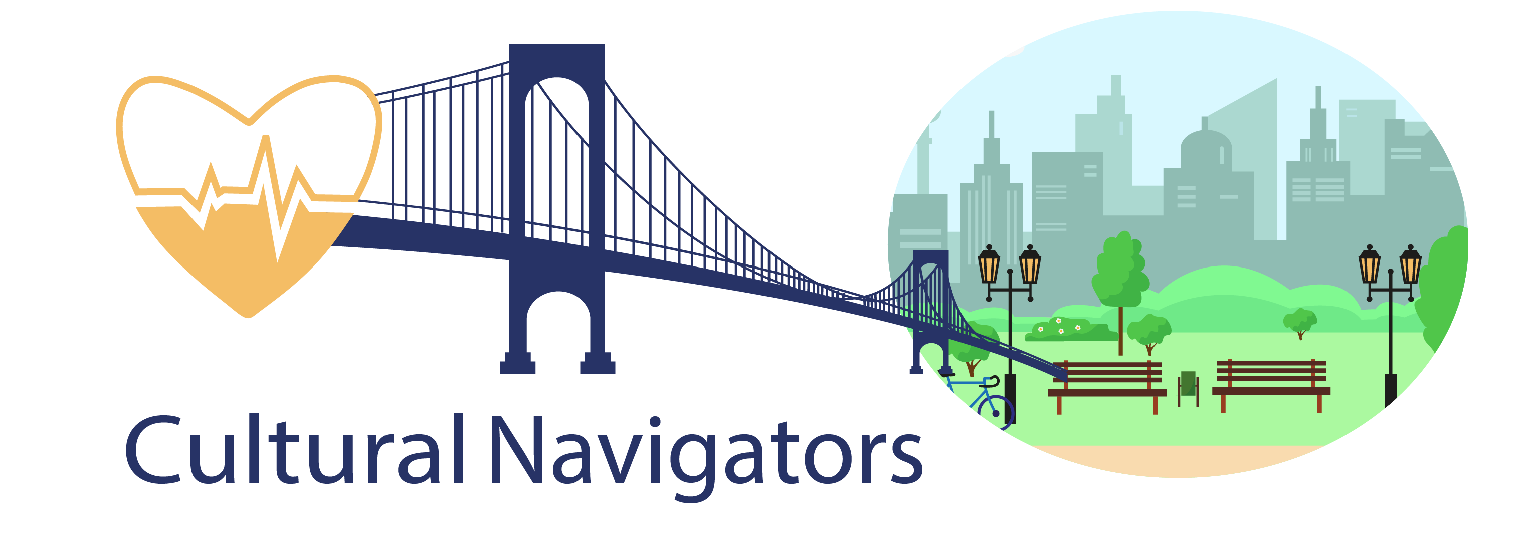 Course image showing a bridge representing a cultural navigator between the healthcare world and the community